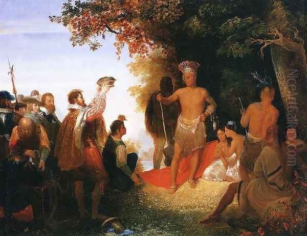The Coronation of Powhatan - view 1