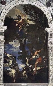 St. Peter Martyr Stabbed by Hired Assassins