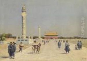 Platz Des Himmlischen Friedens, Peking by Erich Kips
