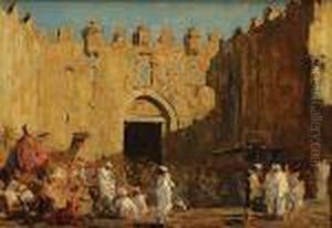 'de Damascuspoort In Jeruzalem'.