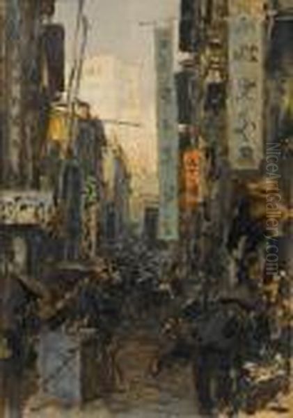 Hong Kong Street (towards Victoria Peak) - view 1