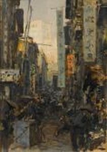 Hong Kong Street (towards Victoria Peak) by Erich Kips
