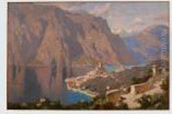 Veduta Dimalcesine Sul Lago Di Garda - view 1