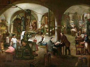 Factory in the Rue d'Aubagne, 1861 by V. Cornis