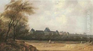 A view of Rijswijk castle by Anthony Jansz van der Croos