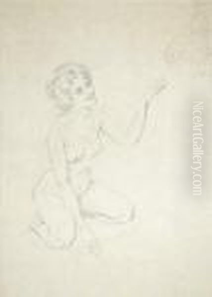 A Naked Girl With Parrot - view 1