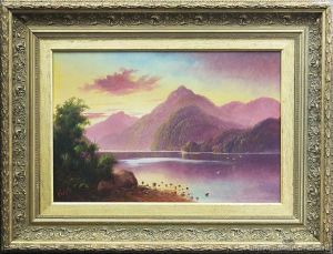 Sunset, George Sound by Henry William Kirkwood
