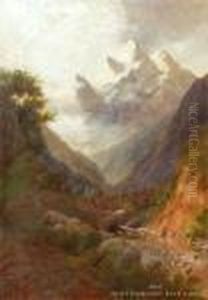 Hollyford Valley, South Island, Newzealand by Henry William Kirkwood