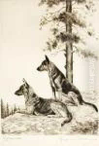 Vigilantes, German Shepherds by Marguerite Kirmse