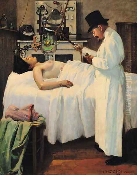 The First Attempt to Treat Cancer with X Rays by Doctor Chicotot, 1907 - view 1