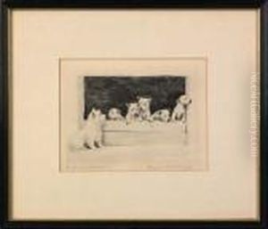 Etching Of Dogs
