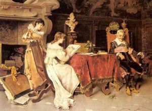 The Art Lesson by Adriano Cecchi