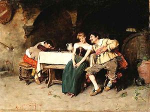 A late night in the wine cellar by Adriano Cecchi