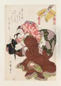 Madre E Figlio. by Kitagawa Utamaro