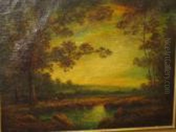 Autumn Landscape Sunset - view 1