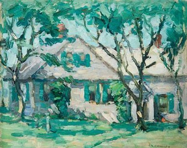 Spring View Of Country Home (study For Beach Scene Verso). - view 1
