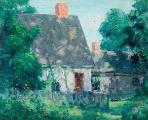 A View Of A Country Home by Frederick Kitson Cowley
