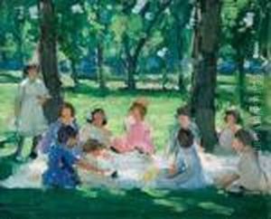 The Picnic. by Frederick Kitson Cowley