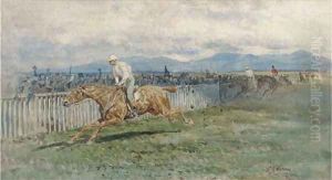 Horse racing on the outskirts of Rome