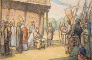 The Meeting Of Two Courts