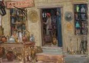 The Antiques Shop by Frederick Kitson Cowley