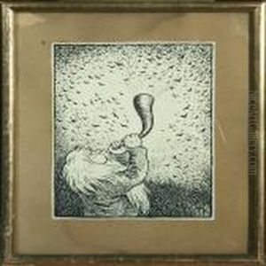 Eventyr-tegning by Theodor Severin Kittelsen