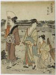 Takanawa, From The Series Ten Teahouses by Torii Kiyonaga