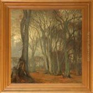 Autumn Forest Glade by Harald Kjaer