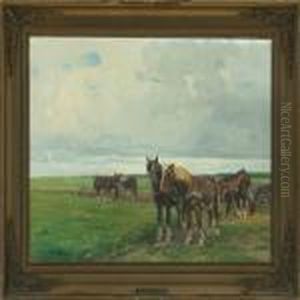 Ploughing The Field by Harald Kjaer