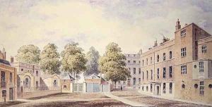 View of Whitehall Yard, 1828 by T. Chawner