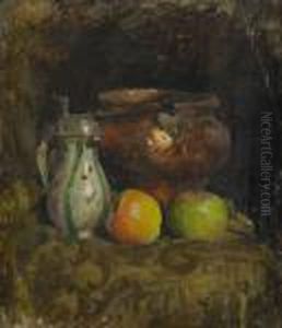 Stilleben Med Kopparhink by Esther Kjerner