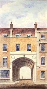 The Improved Entrance to Scotland Yard by T. Chawner