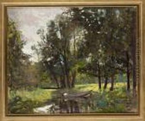 Vy Fran Drottningholm by Esther Kjerner