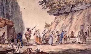 Parody of a Procession for Mr Rongier, 1794 by J. B. Cassini