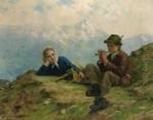 Der Flotenspieler by Theodor Kleehaas