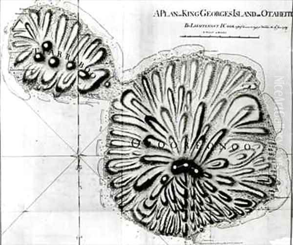 A Plan of King Georges Island or Otheite - view 1