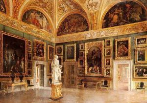 The Interior Of The Pitti Palace by S. Corsi