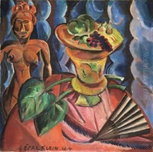 Stilleben Mit Afrikanischer Figur by Cesar Klein