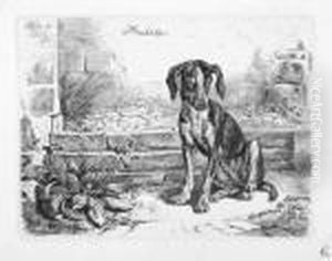 Erste Folge Von Sechs Blatt Hunde by Johan Adam Klein