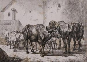 Four Prints Depicting Animals by Johan Adam Klein