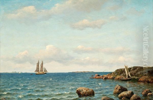 Sailing Ship At Sea - view 1