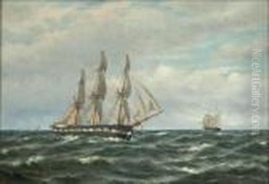 Tuulinen Paiva Merella by Oskar Conrad Kleineh