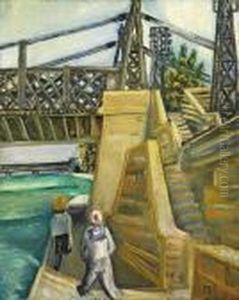 "le Pont De Trinquetaille Bei Arles"