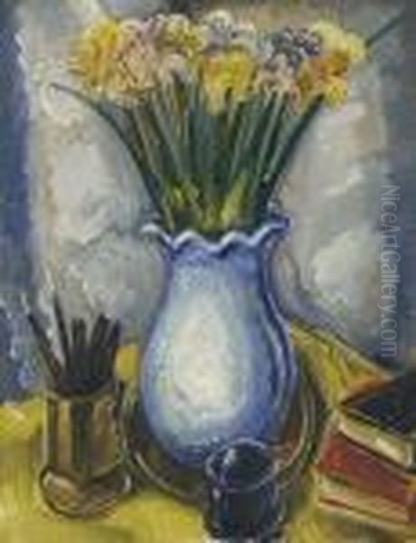 Blumen Im Blaue Vase - view 1