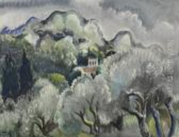 Landschaft Vor Sturm by Paul Kleinschmidt