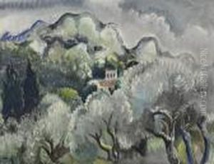 Landschaft Vor Sturm by Paul Kleinschmidt