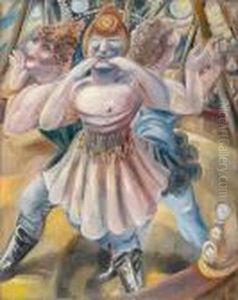 Three Circus Women In The Arena by Paul Kleinschmidt