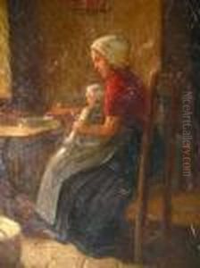 Woman And Child Ininterior Woman And Child Ininterior