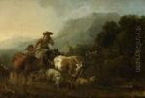 Ziehende Herde by Johann Christian Klengel