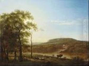 Landschaft Mit Hirten. by Johann Christian Klengel